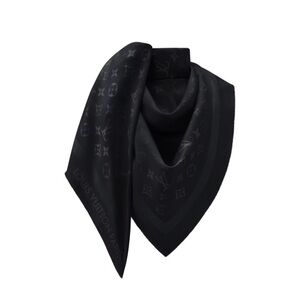 Louis Vuitton Dark Monogram Silk Scarf